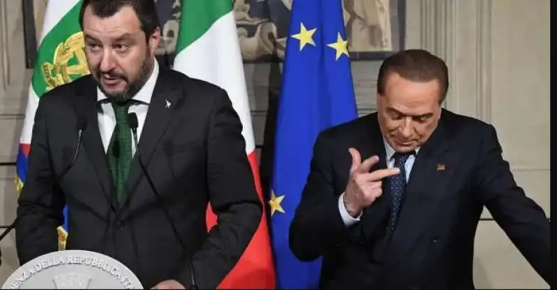 BERLUSCONI SALVINI QUIRINALE 