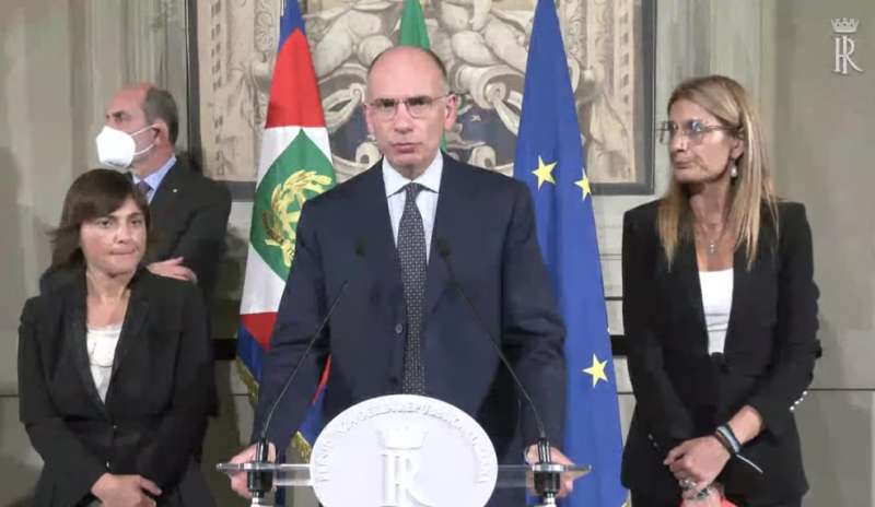 debora serracchiani enrico letta simona malpezzi alle consultazioni