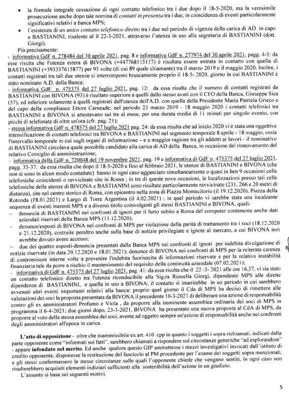 decreto di archiviazione per rosario dimito 5