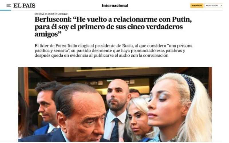 el pais sugli audio di berlusconi