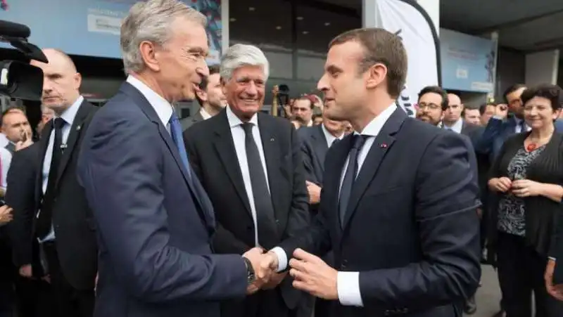 Emmanuel Macron Bernard Arnault