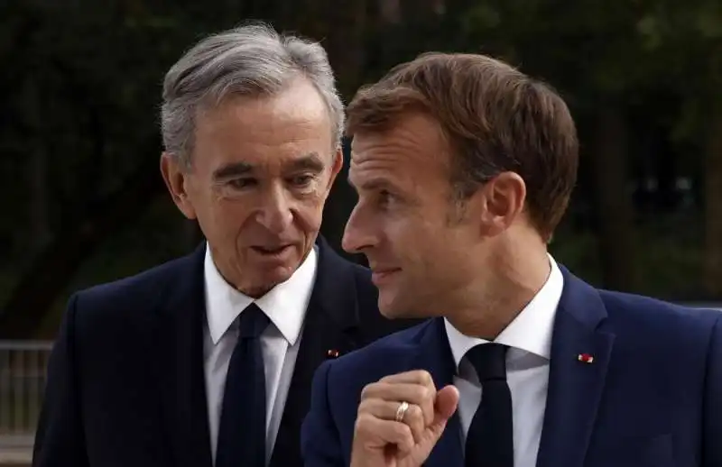 Emmanuel Macron Bernard Arnault