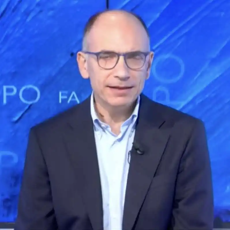 enrico letta a che tempo che fa  