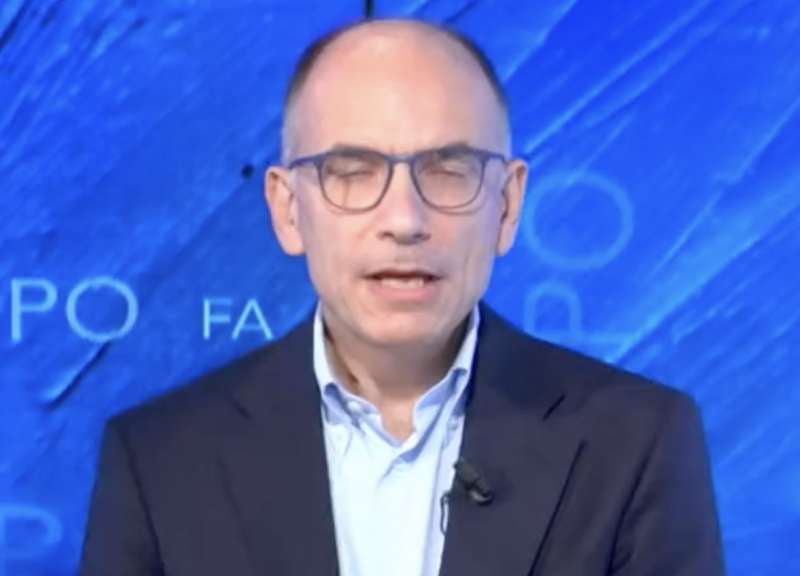 enrico letta a che tempo che fa