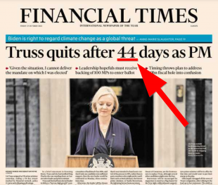 Financial Times e i 44 giorni del governo Truss