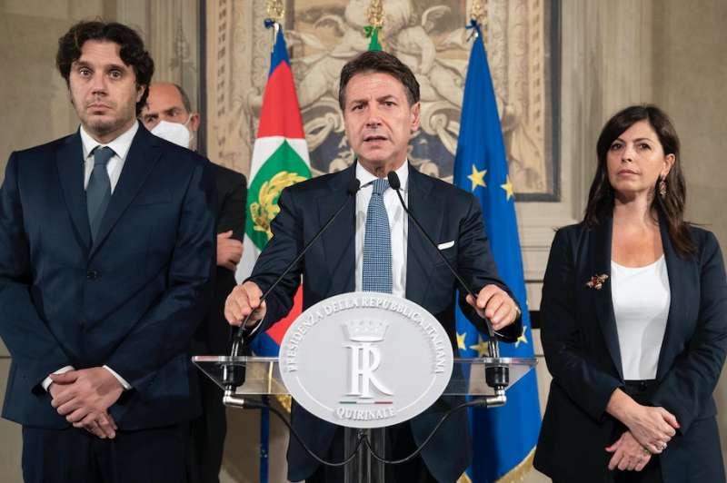 francesco silvestri giuseppe conte barbara floridia delegazione m5s alle consultazioni al quirinale