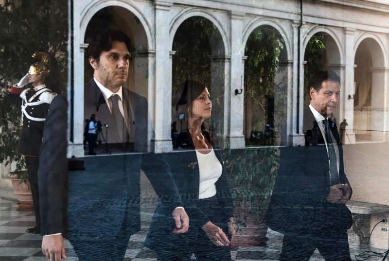 francesco silvestri giuseppe conte barbara floridia delegazione m5s alle consultazioni al quirinale