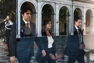 francesco silvestri giuseppe conte barbara floridia delegazione m5s alle consultazioni al quirinale