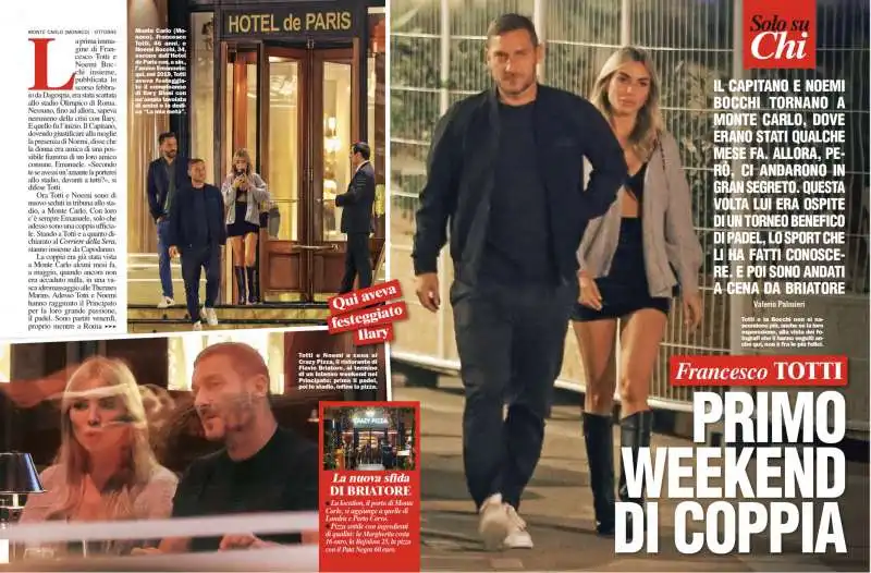 francesco totti e noemi bocchi a montecarlo   foto chi 