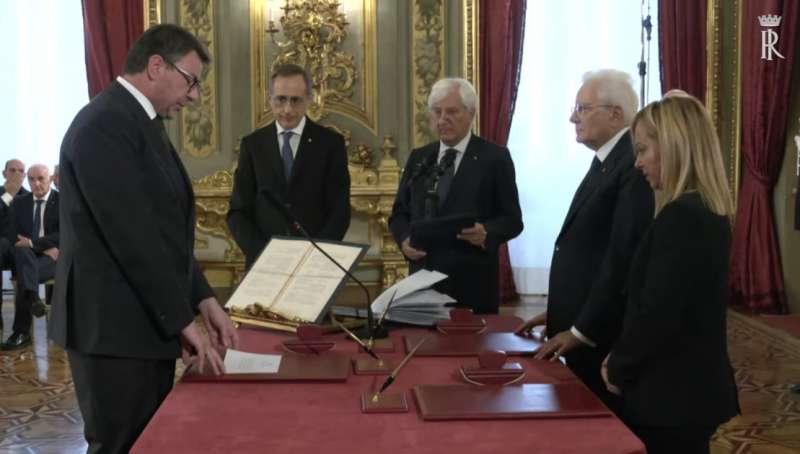 giancarlo giorgetti giuramento governo. 4