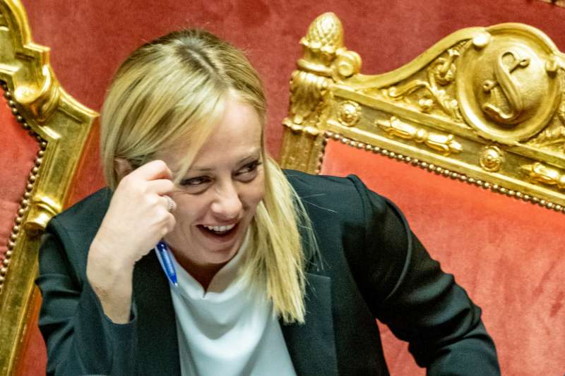 giorgia meloni al senato