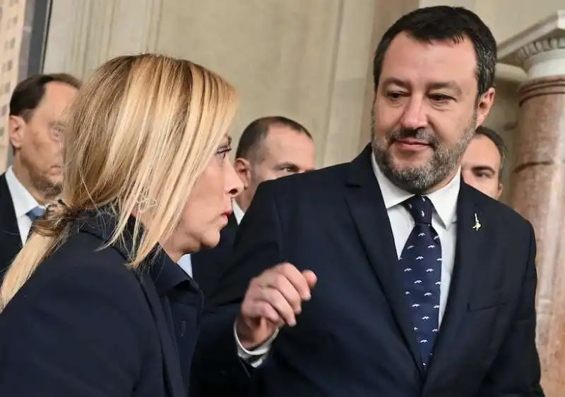 GIORGIA MELONI MATTEO SALVINI 