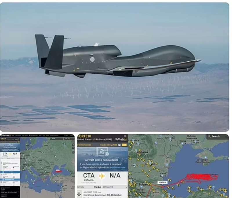 global hawk partito dall italia