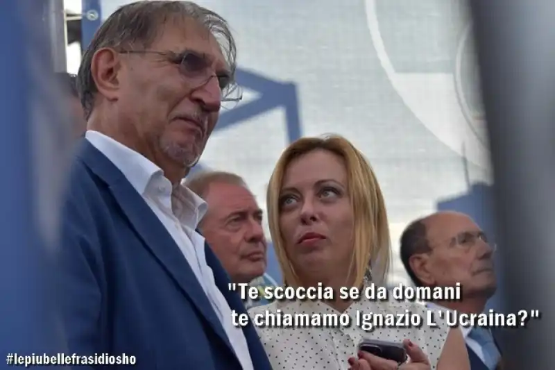 IGNAZIO LA RUSSA GIORGIA MELONI OSHO