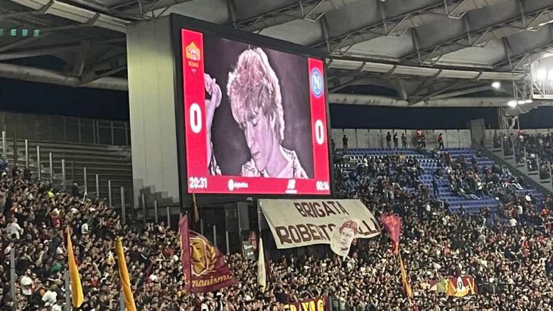 il saluto dello stadio olimpico a francesco valdiserri