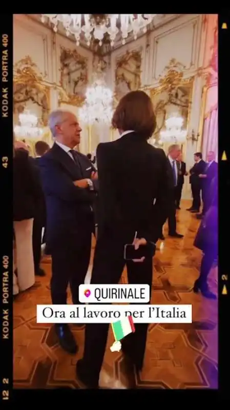 instagram story di anna maria bernini durante il giuramento al quirinale   4