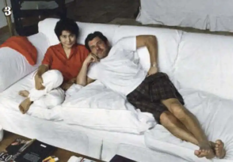 jann wenner con yoko ono a mustique nel 1990