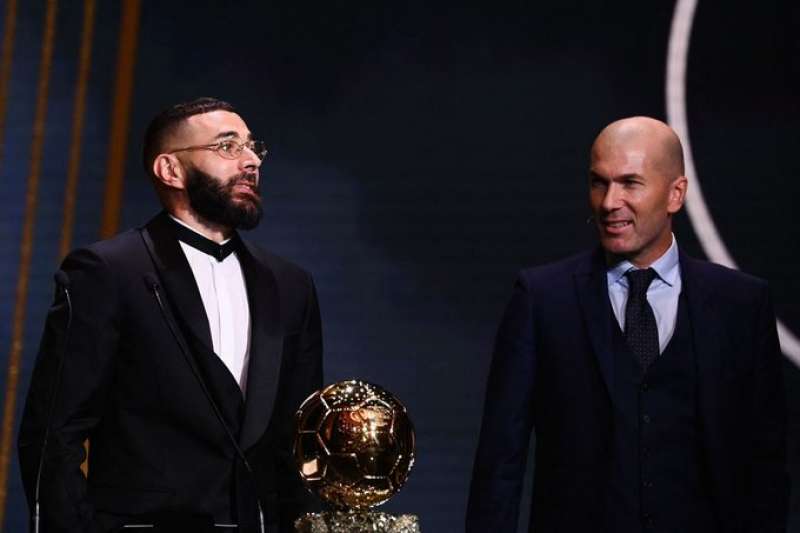 KARIM BENZEMA ZINEDINE ZIDANE PALLONE D ORO