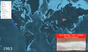 la mappa timeline delle esplosioni nucleari 3