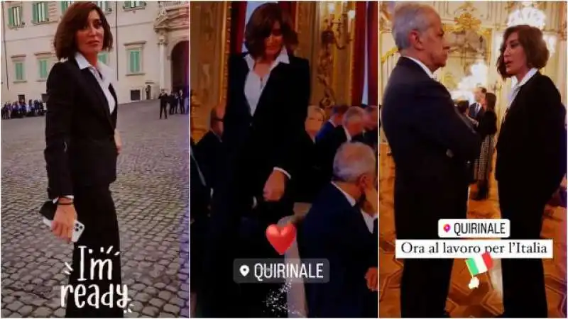 LA MINISTRA BERNINI E LE STORIE AL QUIRINALE