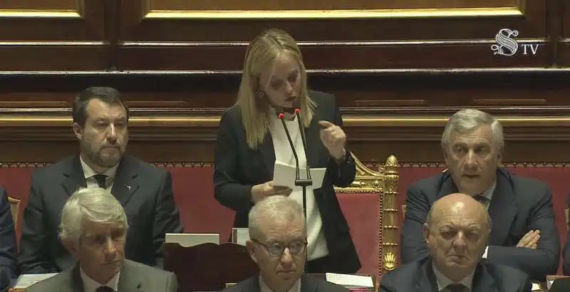 la replica di giorgia meloni al senato   3