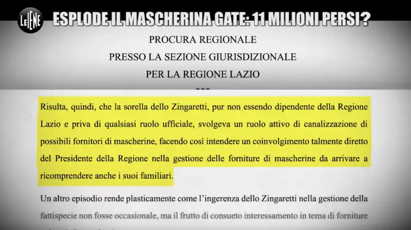 le iene inchiesta mascherine regione lazio 4