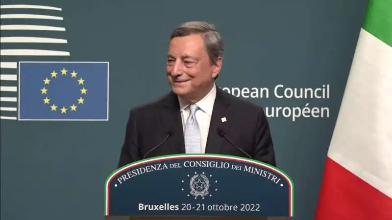 MARIO DRAGHI - CONFERENZA STAMPA CONSIGLIO EUROPEO 20-21 OTTOBRE 2022