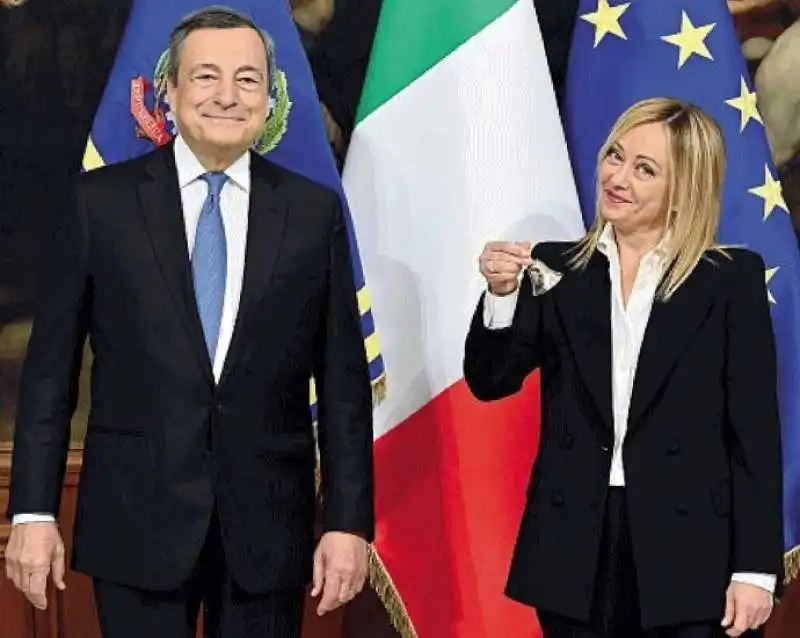 MARIO DRAGHI E GIORGIA MELONI