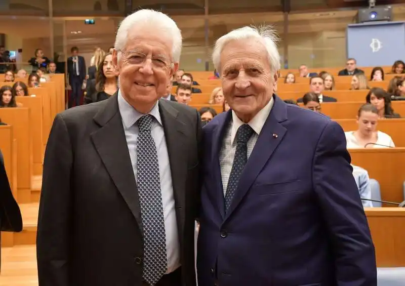 mario monti  jean claude trichet  foto di bacco