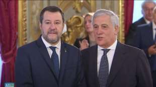 matteo salvini antonio tajani giuramento governo meloni