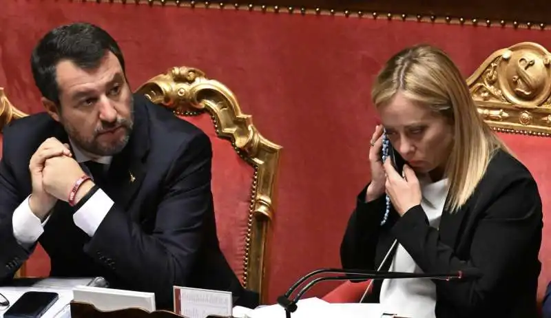 matteo salvini giorgia meloni  