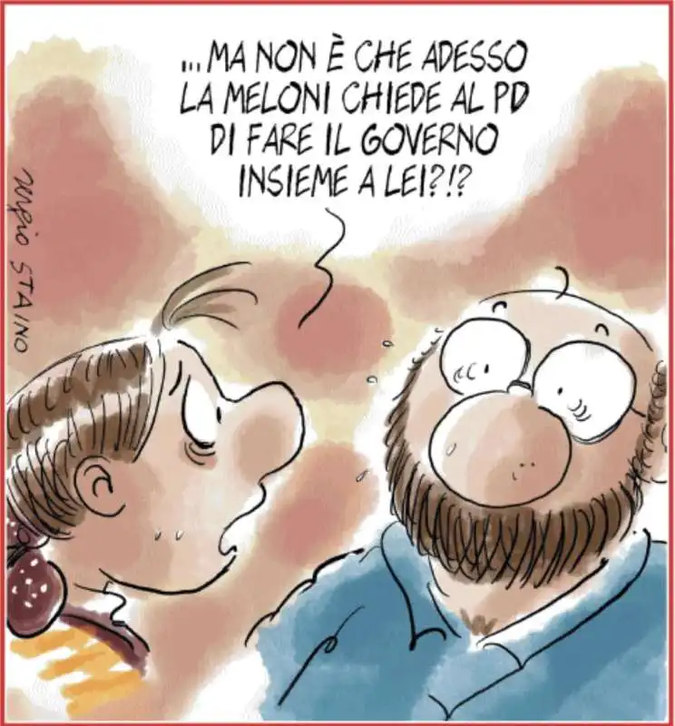 MELONI - LETTA - VIGNETTA BY STAINO 