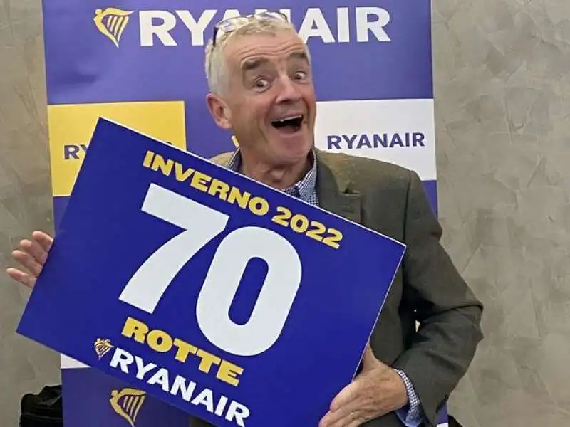 MICHAEL O LEARY ROTTE RYANAIR 