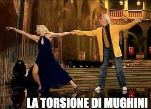 MUGHINI A BALLANDO CON LE STELLE - MEME