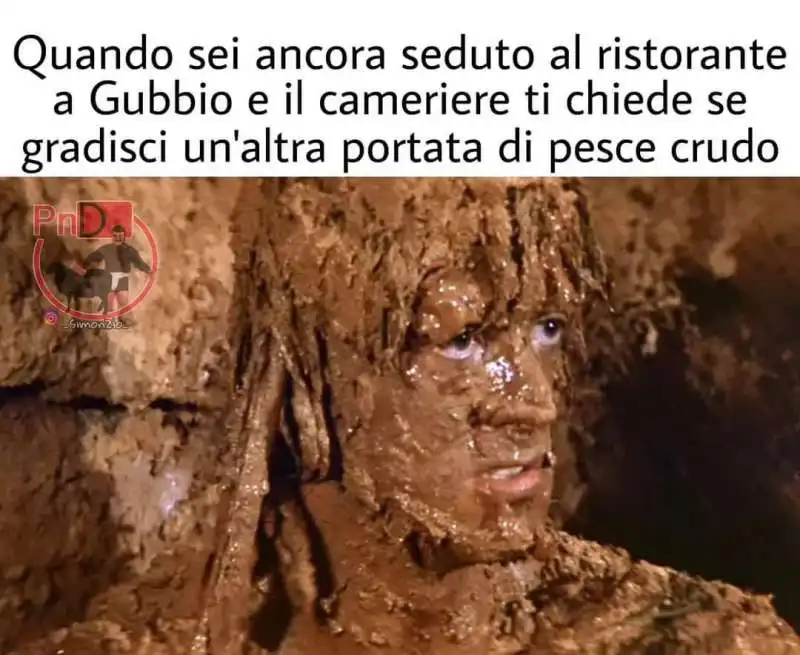 pranzo gubbio meme