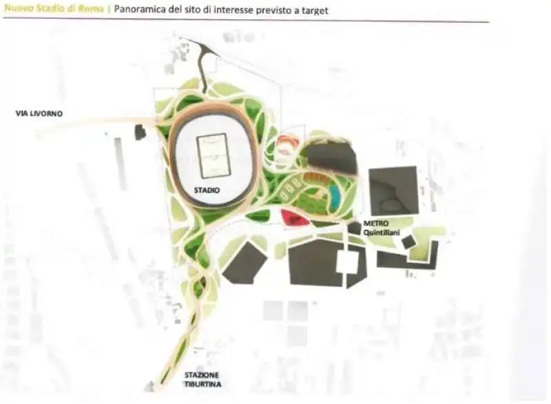 progetto stadio della roma a pietralata