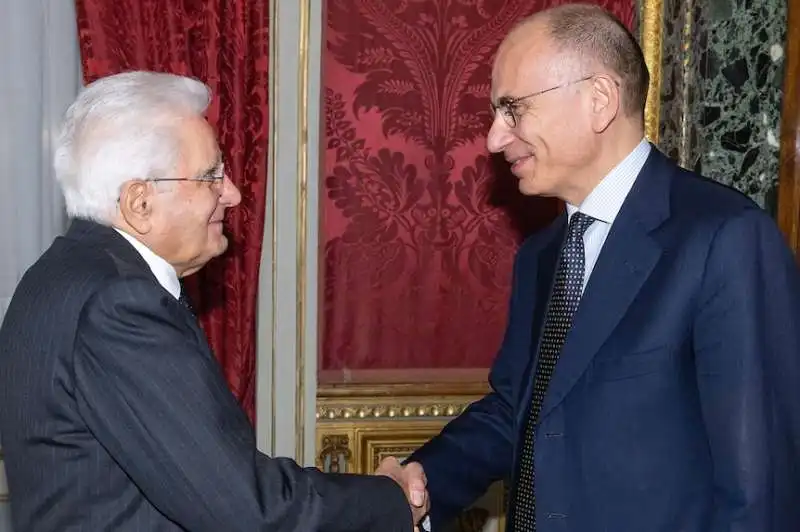 sergio mattarella enrico letta 