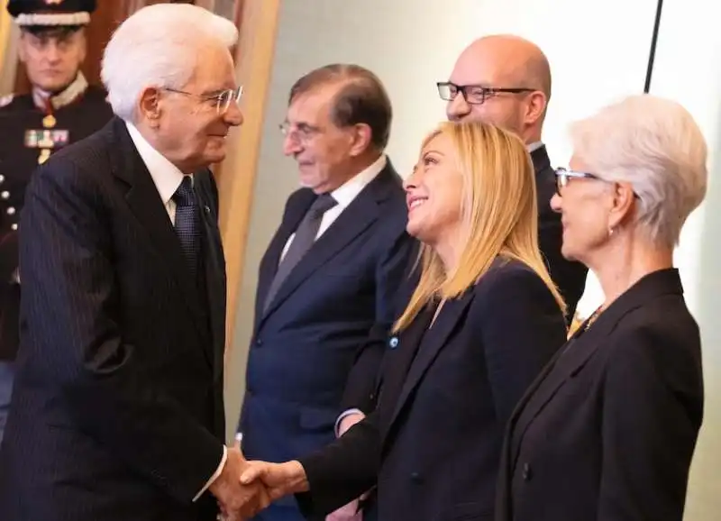 SERGIO MATTARELLA GIORGIA MELONI 