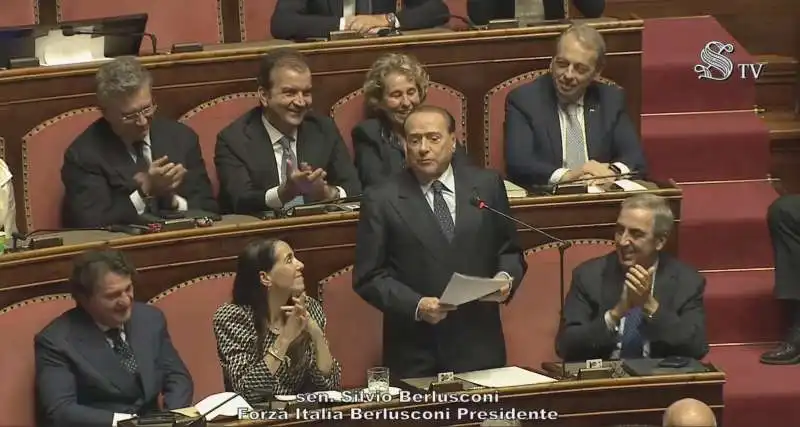 silvio berlusconi al senato   2