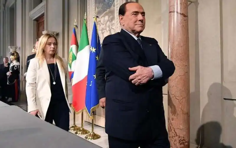 silvio berlusconi giorgia meloni