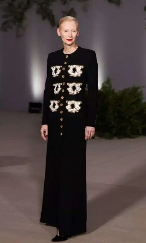 tilda swinton in schiaparelli 