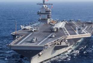 uss gerald ford nel mediterraneo 2