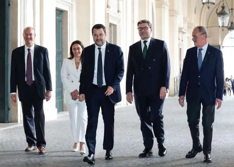 valditara   locatelli   salvini   giorgetti   calderoli 