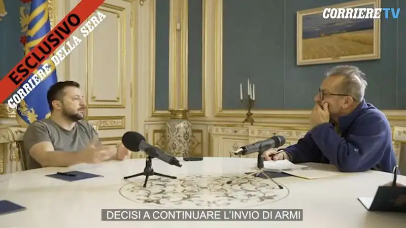 VOLODYMYR ZELENSKY INTERVISTATO DA LORENZO CREMONESI 