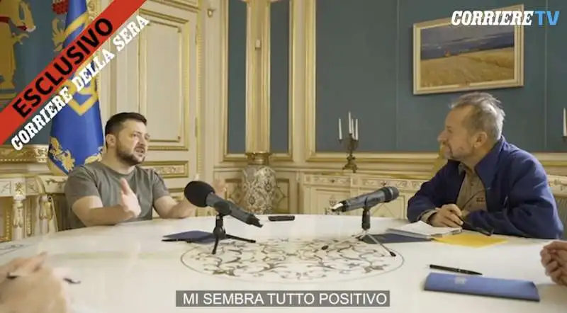 volodymyr zelensky intervistato da lorenzo cremonesi 