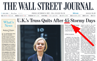 Wall Street Journal e i 45 giorni del governo Truss