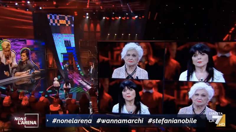 wanna marchi e stefania nobile in onda