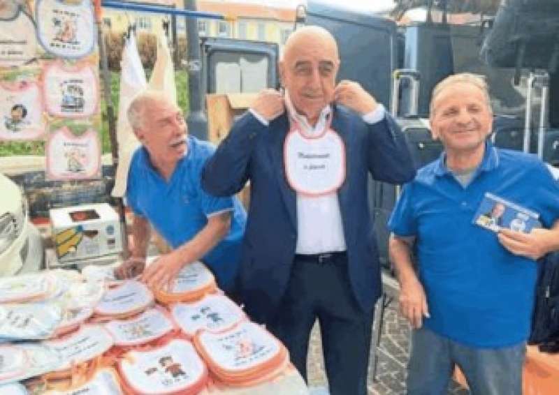 adriano galliani - campagna elettorale a monza