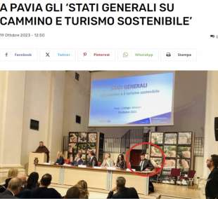 andrea giambruno Agli Stati Generali sul cammino e il turismo lento a Pavia 1