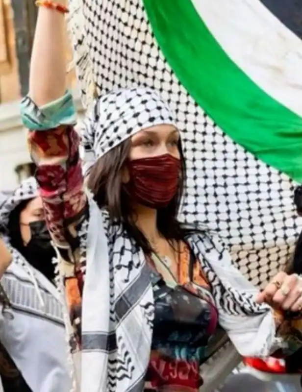 bella hadid sostiene la palestina 3